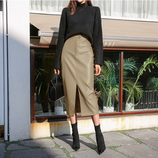 Hortensia Vegan Leather skirt