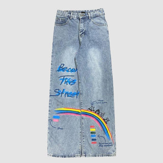Rainbow Graffiti Jeans