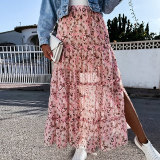 Brylee High Waist Floral Skirt