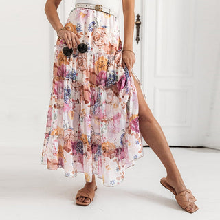 Brylee High Waist Floral Skirt